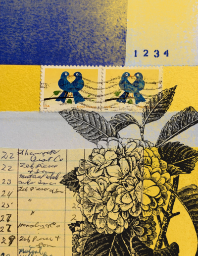 stamps and flowers